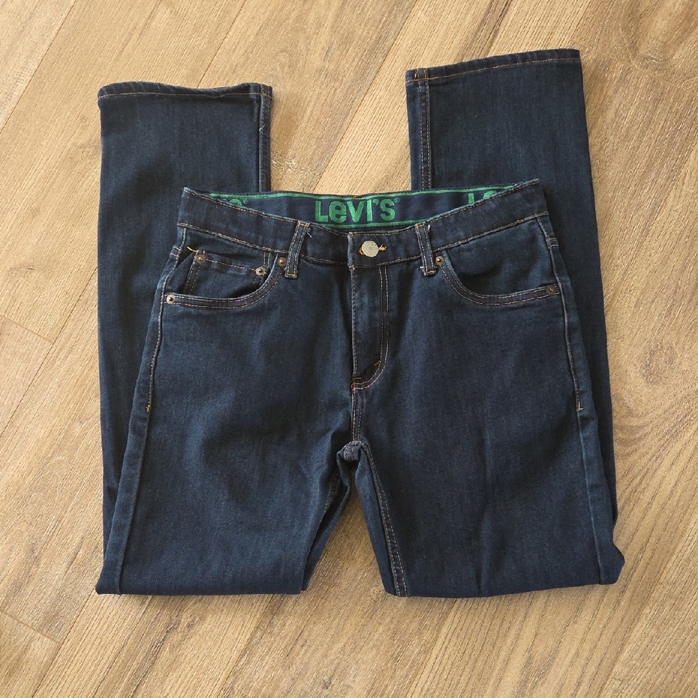 Levi's 511 NEW Boys 16 Reg 28W Dark Blue Jeans
